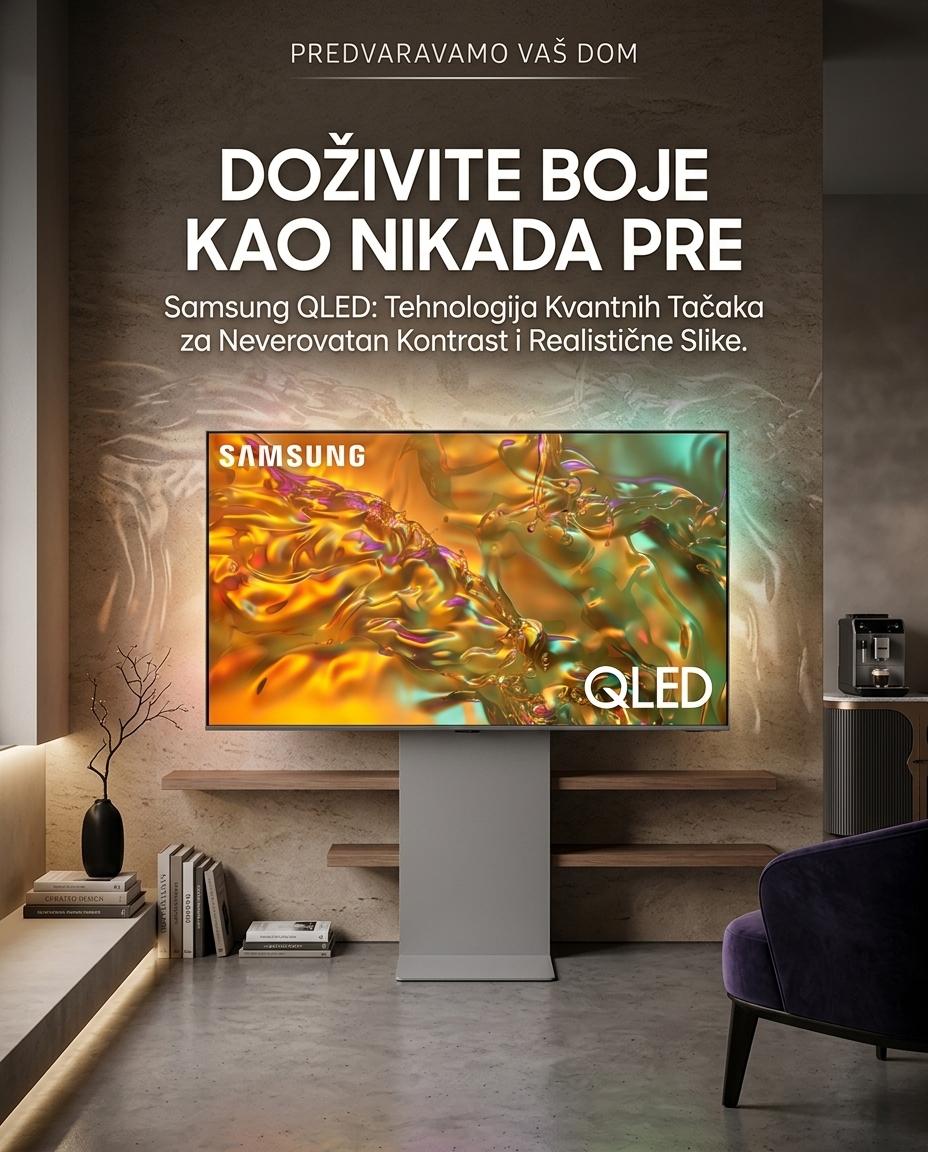 SAMSUNG QLED TV QE50Q80DATXXH, 100/120 Hz, NEURAL AI, MXT +